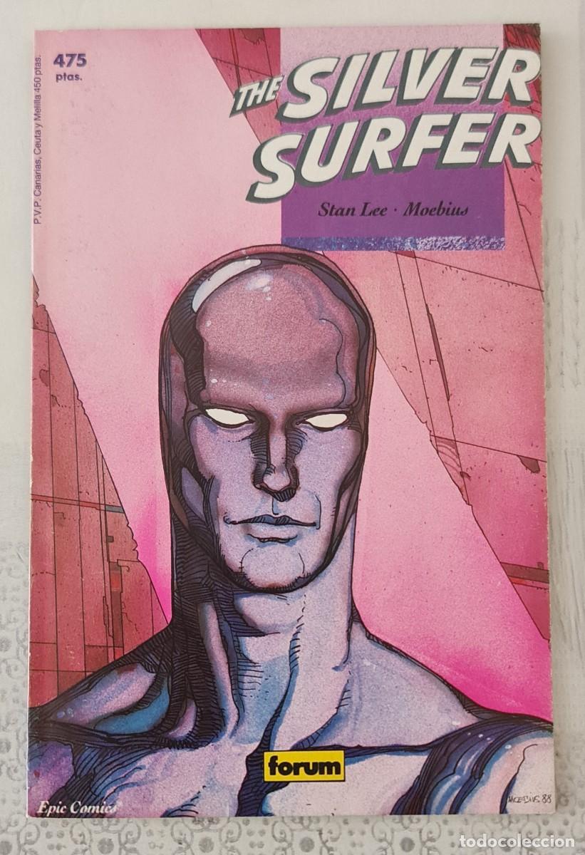 C&oacute;mics: Colecci&oacute;n PRESTIGIO V1 3 de 75 SILVER SURFER. PARABOLA. Stan Lee y Moebius. Comics Forum 1989