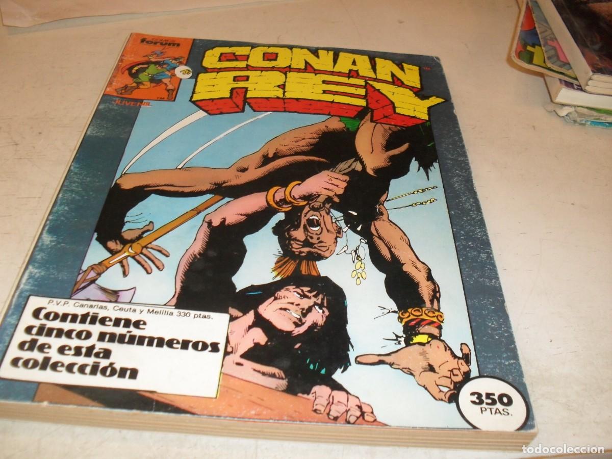 C&oacute;mics: CONAN REY,RETAPADO,CON N&ordm; 31 AL 35,CON SUS CUBIERTAS,DE 66.FORUM,1984