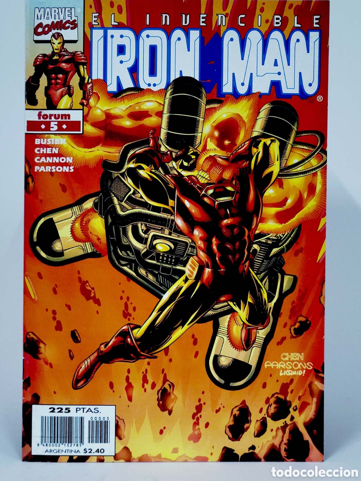 C&oacute;mics: C&Oacute;MIC EL INVENCIBLE IRON MAN 5 VOL.4 FORUM MARVEL GRAPA VOLUMEN DE KIOSCO