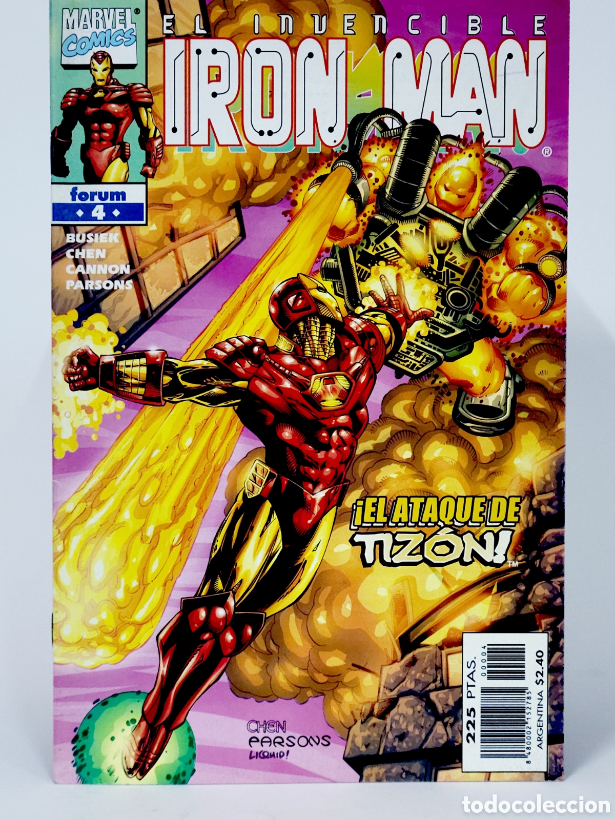 C&oacute;mics: C&Oacute;MIC EL INVENCIBLE IRON MAN 4 VOL.4 FORUM MARVEL GRAPA VOLUMEN DE KIOSCO