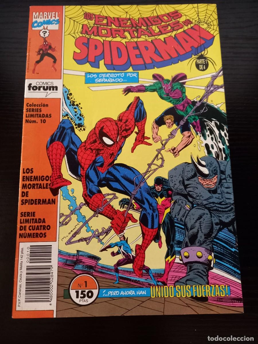 C&oacute;mics: Colecci&oacute;n Series Limitadas n&ordm; 10, 11, 12, 13. Los enemigos mortales de Spiderman (Completa)