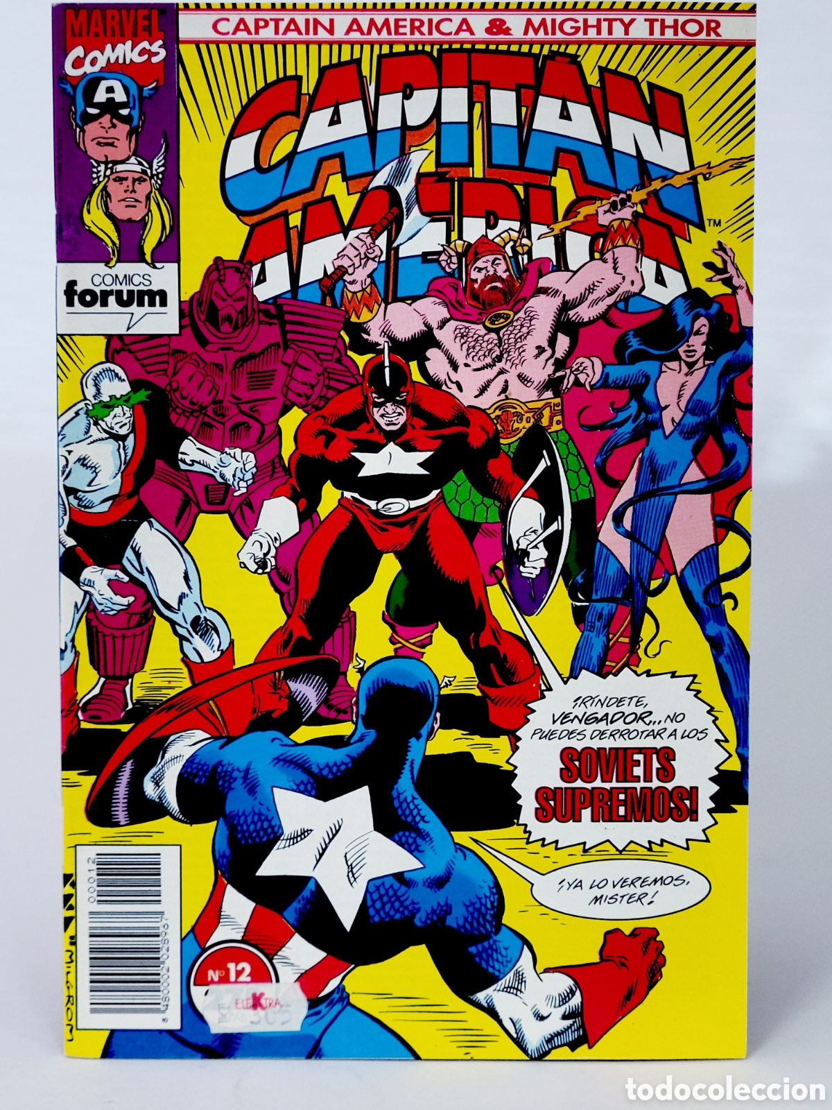 C&oacute;mics: C&Oacute;MIC CAPITAN AM&Eacute;RICA & THOR EL PODEROSO 12 VOL.2FORUM MARVEL GRAPA EXCELENTE ESTADO