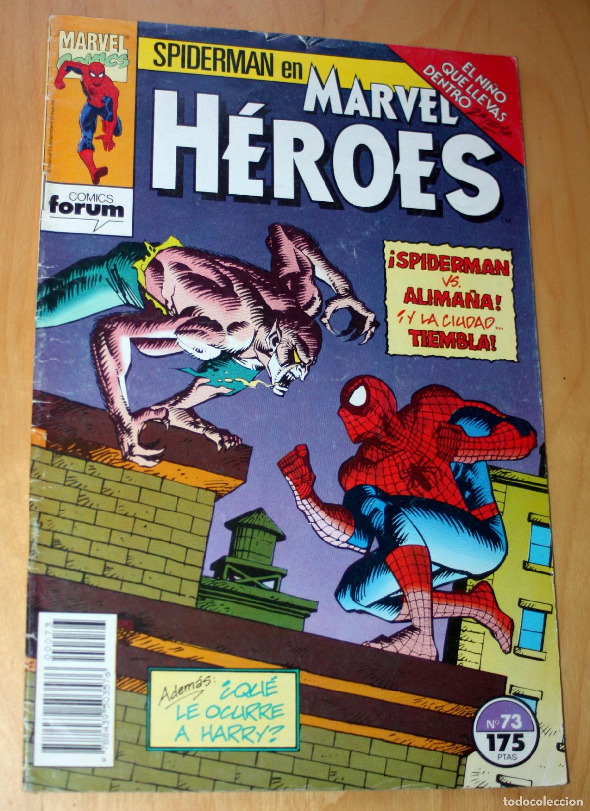 C&oacute;mics: SPIDERMAN ,MARVEL HEROES N 73 ( el ni&ntilde;o que llevas dentro 2&ordf; parte.)