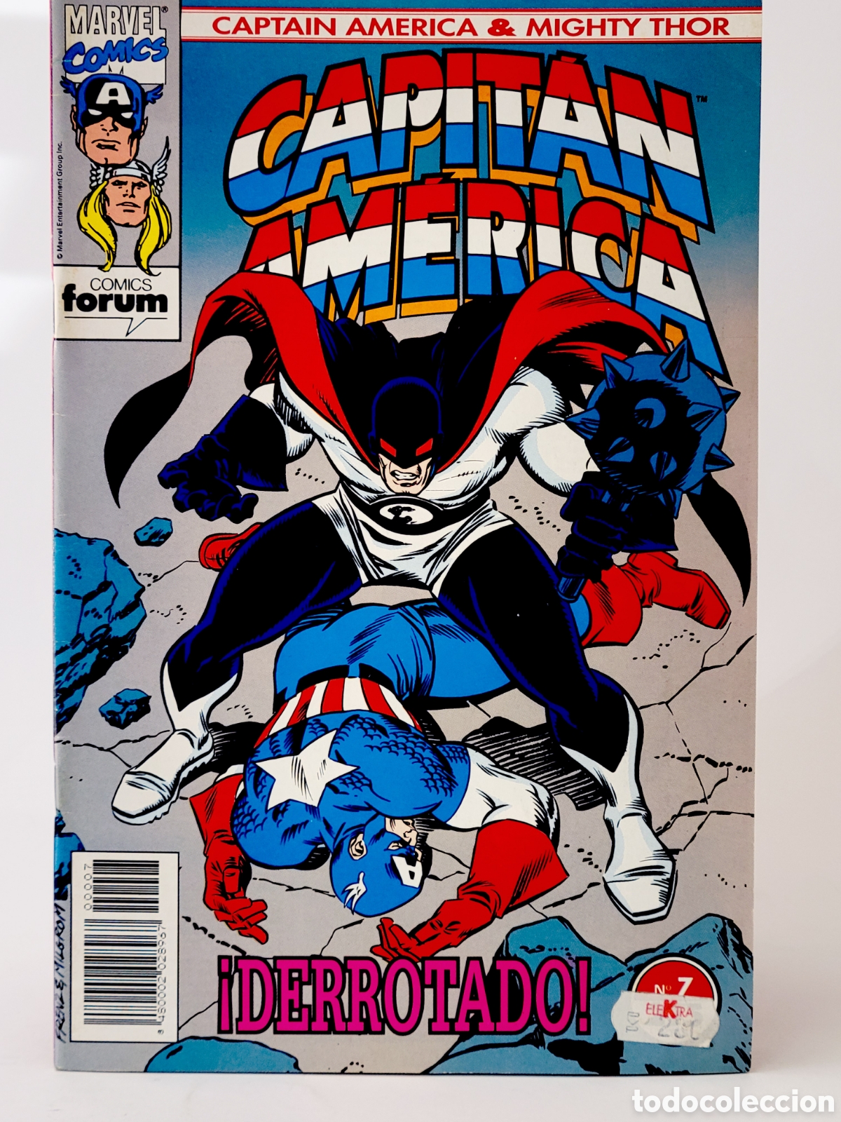 C&oacute;mics: C&Oacute;MIC CAPITAN AM&Eacute;RICA & THOR EL PODEROSO 7 VOL.2 FORUM MARVEL GRAPA EXCELENTE ESTADO
