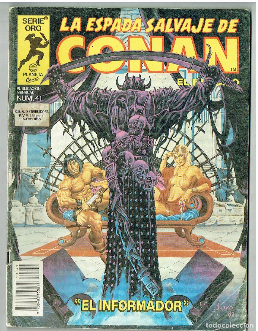 C&oacute;mics: LA ESPADA SALVAJE DE CONAN, EL BARBARO. N&ordm; 41. EL INFORMADOR. FORUM.(B/55.2 RUM)