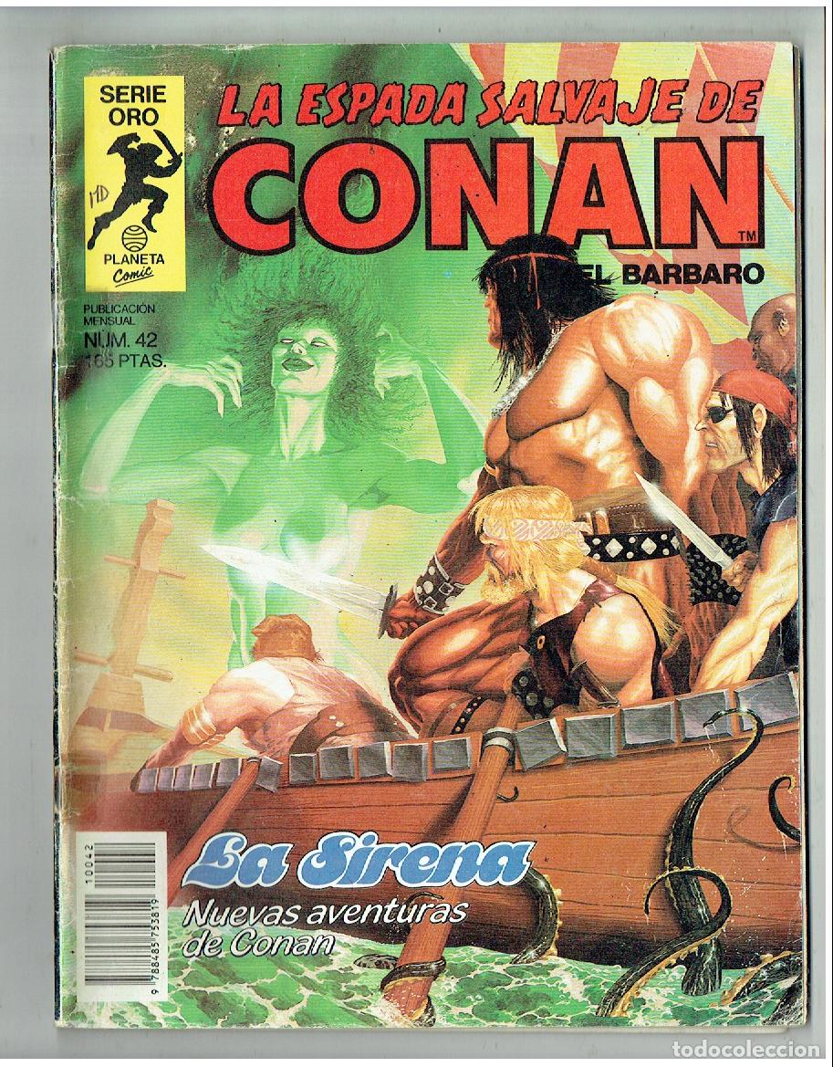 C&oacute;mics: LA ESPADA SALVAJE DE CONAN, EL BARBARO. N&ordm; 42. LA SIRENA. FORUM.(B/55.2 RUM)