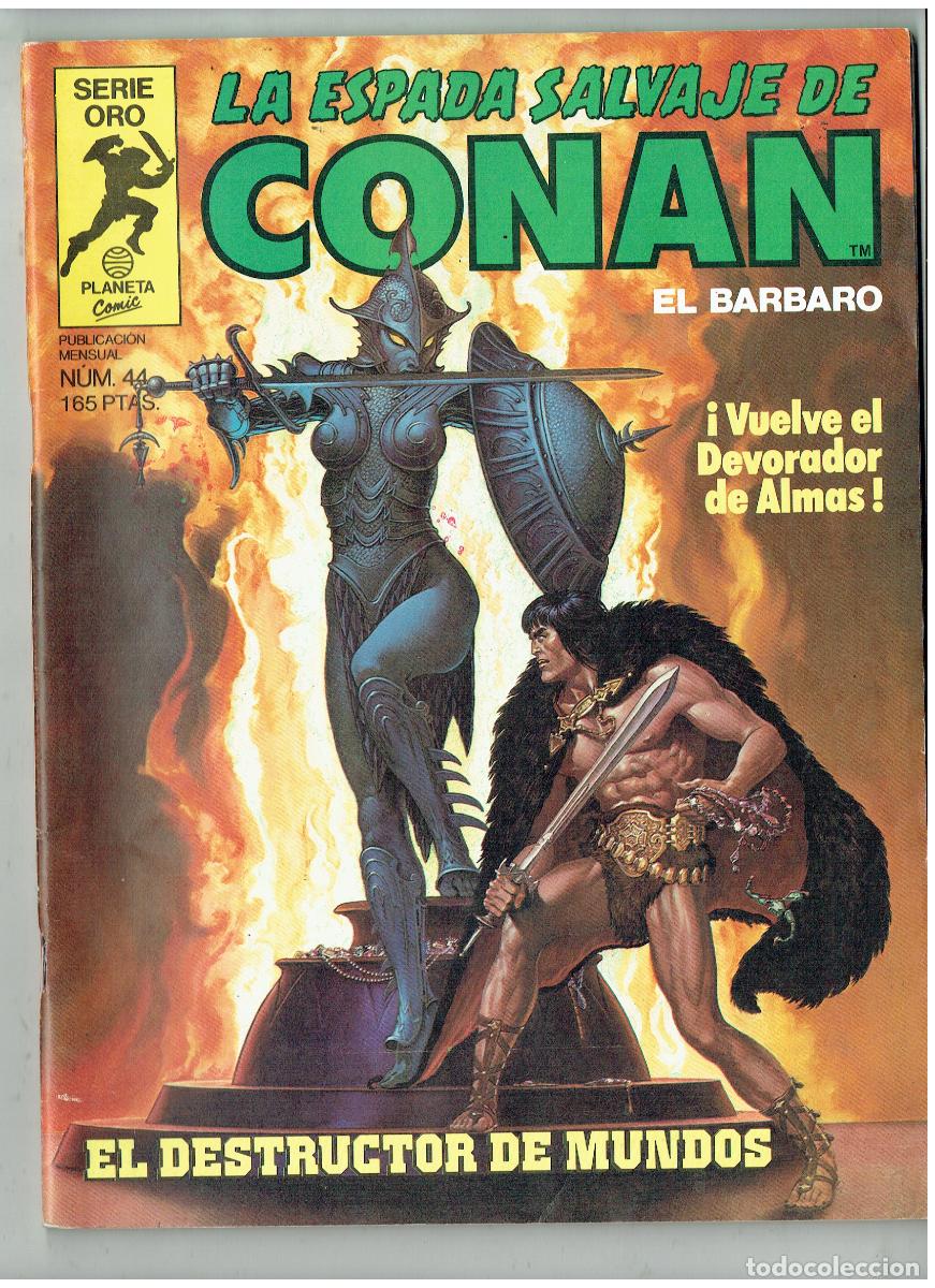 C&oacute;mics: LA ESPADA SALVAJE DE CONAN, EL BARBARO. N&ordm; 44. EL DESTRUCTOR DE MUNDOS. FORUM.(B/55.2 RUM)