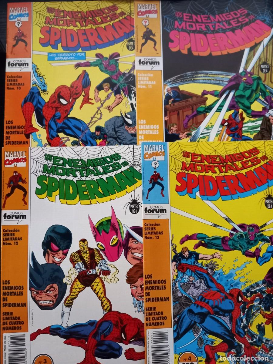 C&oacute;mics: Colecci&oacute;n Series Limitadas n&ordm; 10, 11, 12, 13. Los enemigos mortales de Spiderman (Completa)