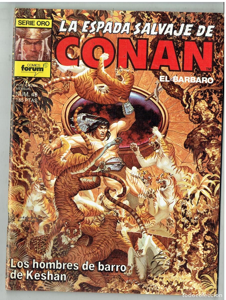 C&oacute;mics: LA ESPADA SALVAJE DE CONAN, EL BARBARO. N&ordm; 49. LOS HOMBRES DE BARRO.... FORUM.(B/55.2 RUM)