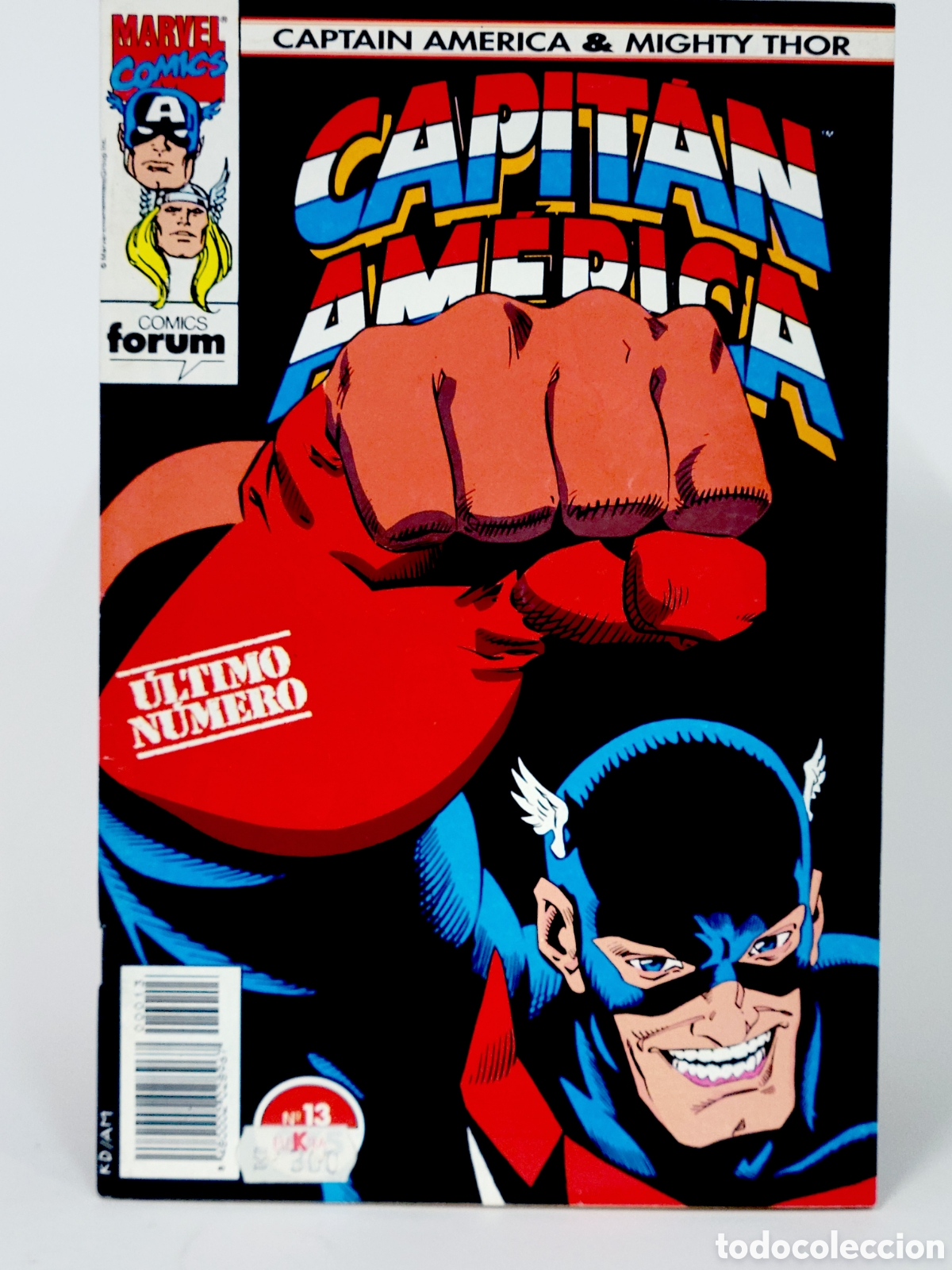 C&oacute;mics: C&Oacute;MIC CAPITAN AM&Eacute;RICA & THOR EL PODEROSO 13 VOL.2 FORUM MARVEL GRAPA EXCELENTE ESTADO