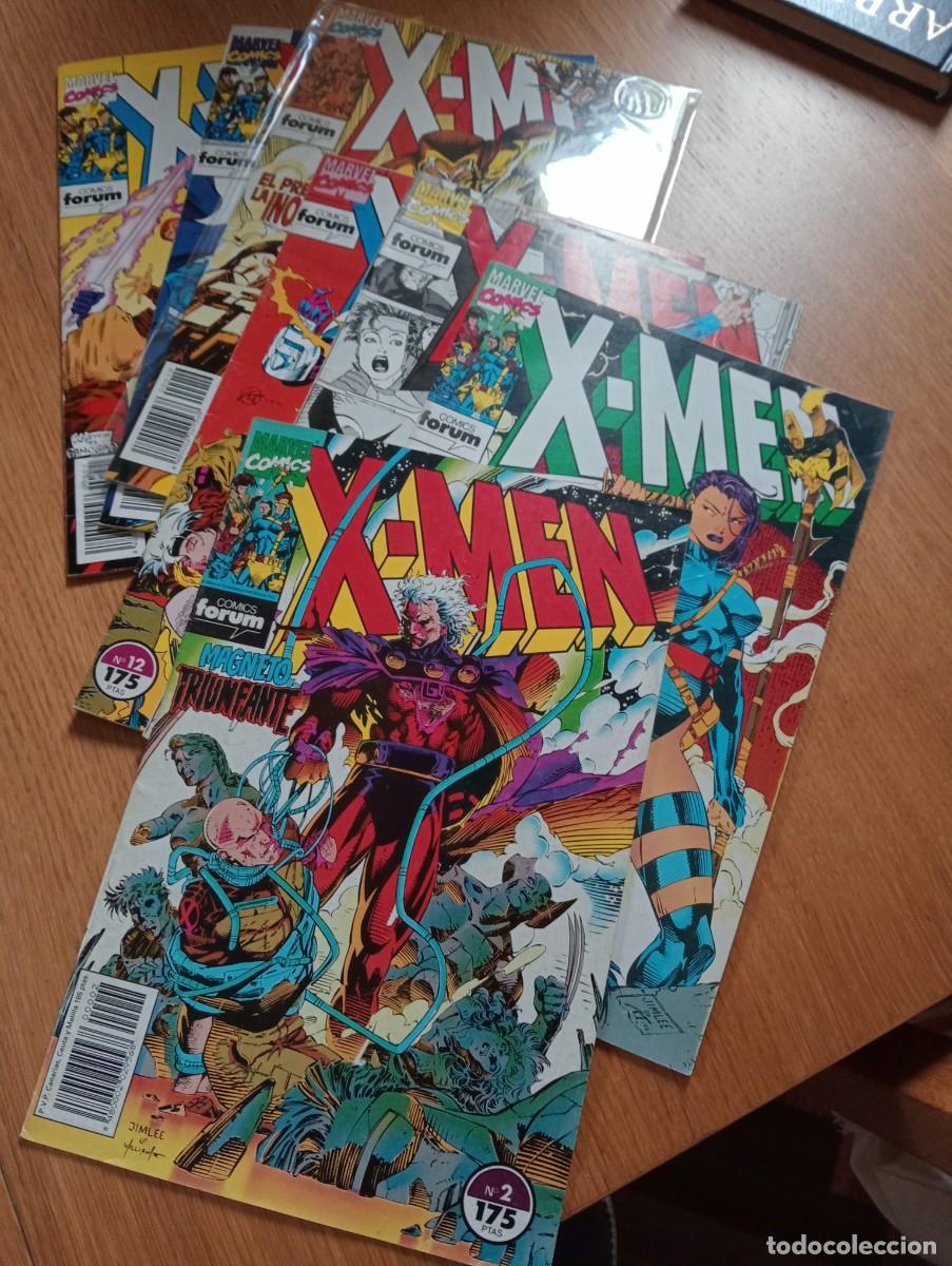 C&oacute;mics: LOTE CON 7 EJEMPLARES DE X MEN VOL. 1 (DE 40). GRAPA. FORUM. MARVEL. 1992 &ndash; 95.