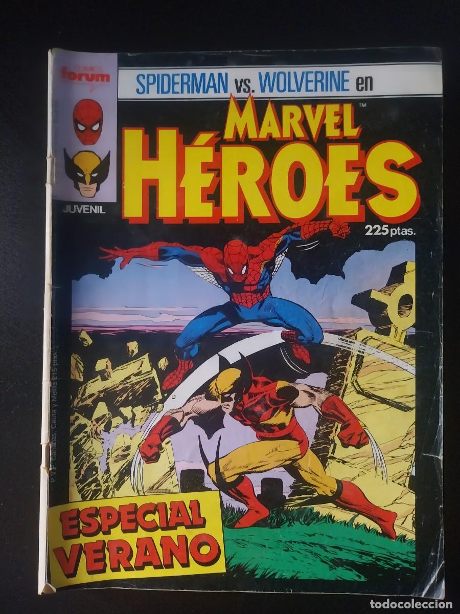 C&oacute;mics: Marcelo H&eacute;roes spiderman vs wolverine Especial Verano 1987