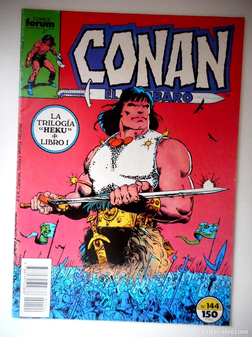 C&oacute;mics: CONAN EL B&Aacute;RBARO N&ordm;144 LA TRILOG&Iacute;A (FORUM-FEBRERO 1989) JAMES OWSLEY - VAL SEMEIKS