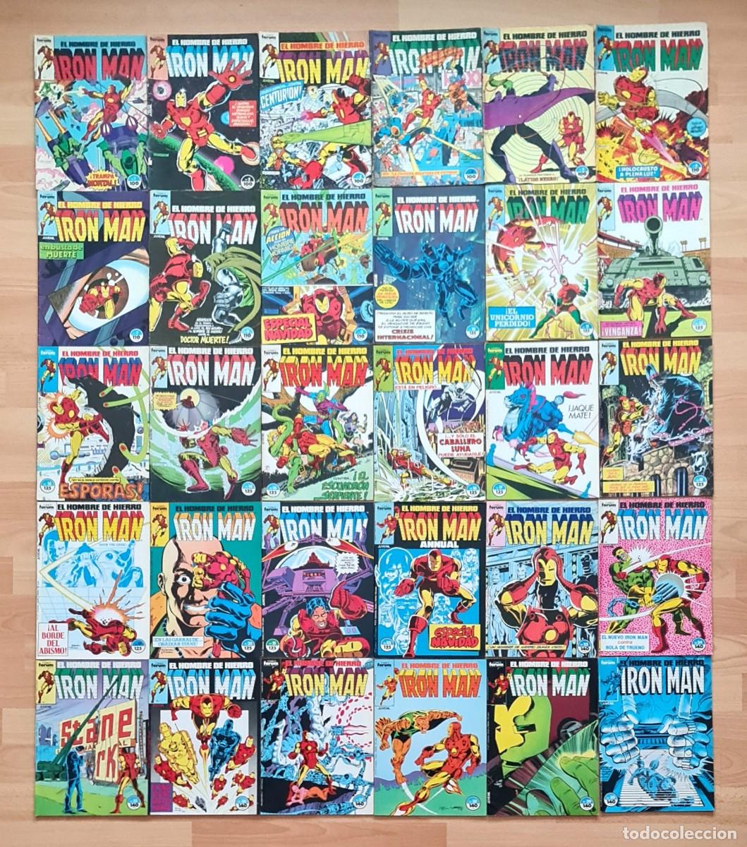 C&oacute;mics: IRON MAN &ndash; EL HOMBRE DE HIERRO Vol 1. Coleccion completa de 58 comics. Comics Forum 1985.