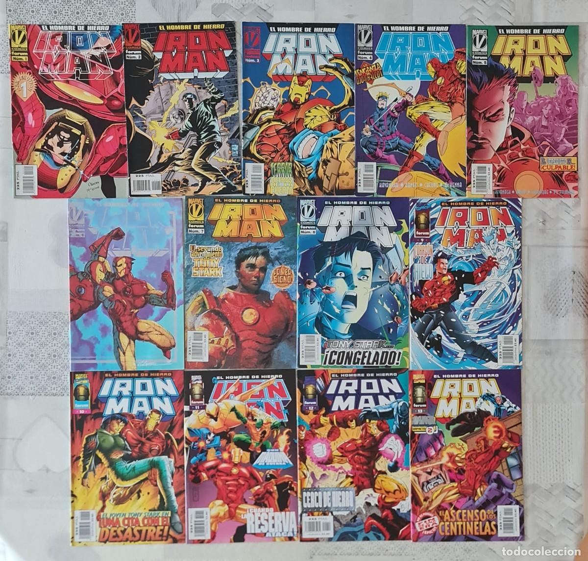 C&oacute;mics: IRON MAN &ndash; EL HOMBRE DE HIERRO Vol 3. Coleccion completa de 13 comics. Comics Forum 1996.