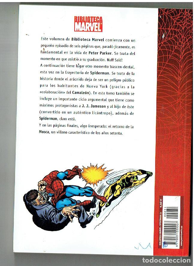 C&oacute;mics: BIBLIOTECA MARVEL. SPIDERMAN. N&ordm; 31. PANINI, (B/55.2. RUM) - Foto 2