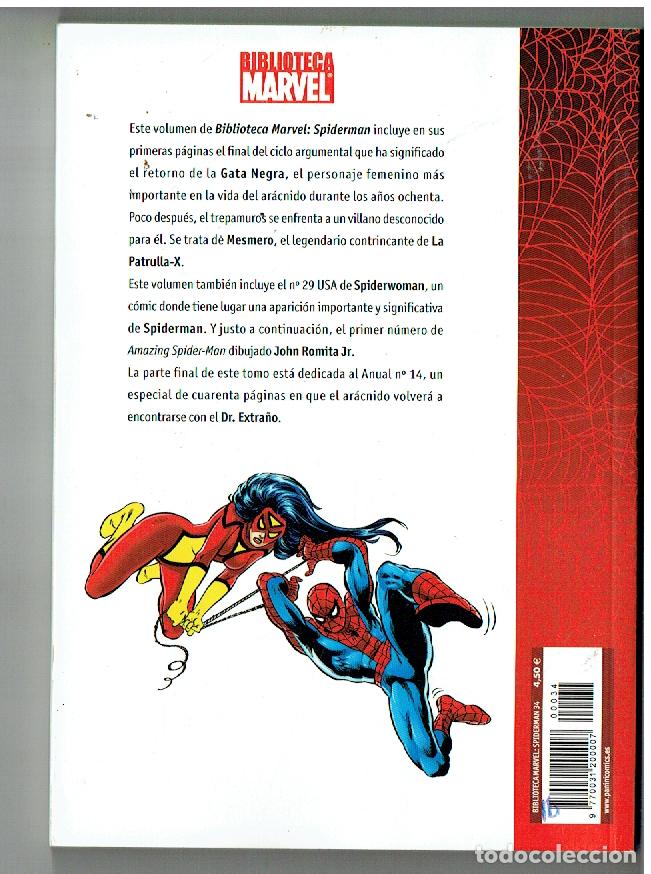 C&oacute;mics: BIBLIOTECA MARVEL. SPIDERMAN. N&ordm; 34. PANINI. (B/55.2. RUM) - Foto 2