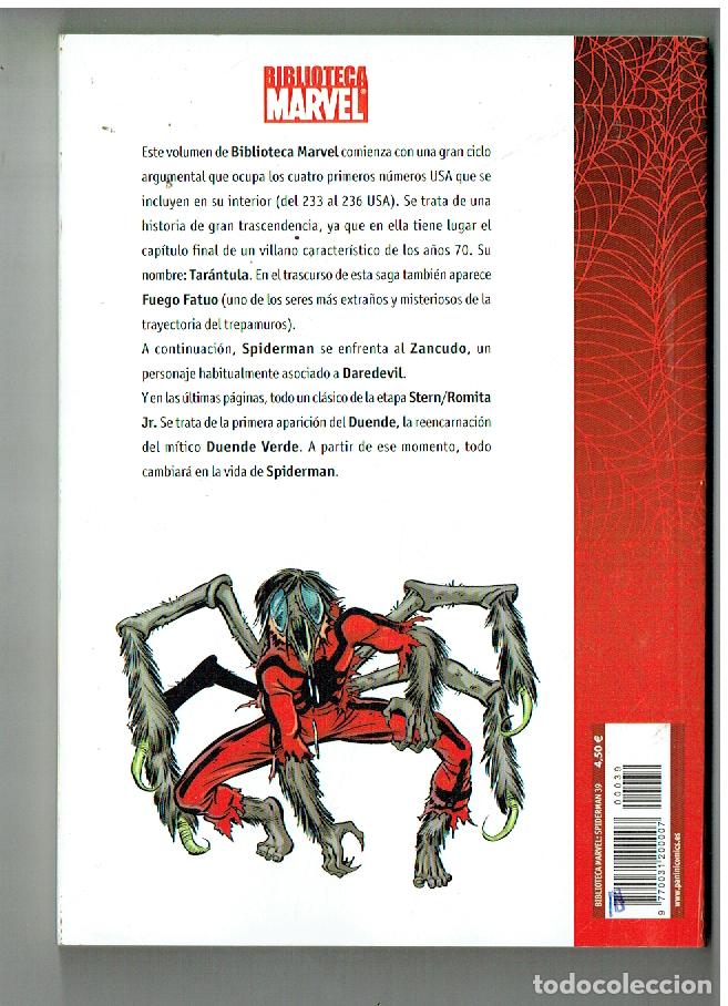 C&oacute;mics: BIBLIOTECA MARVEL. SPIDERMAN. N&ordm; 39. PANINI. (B/55.2. RUM) - Foto 2