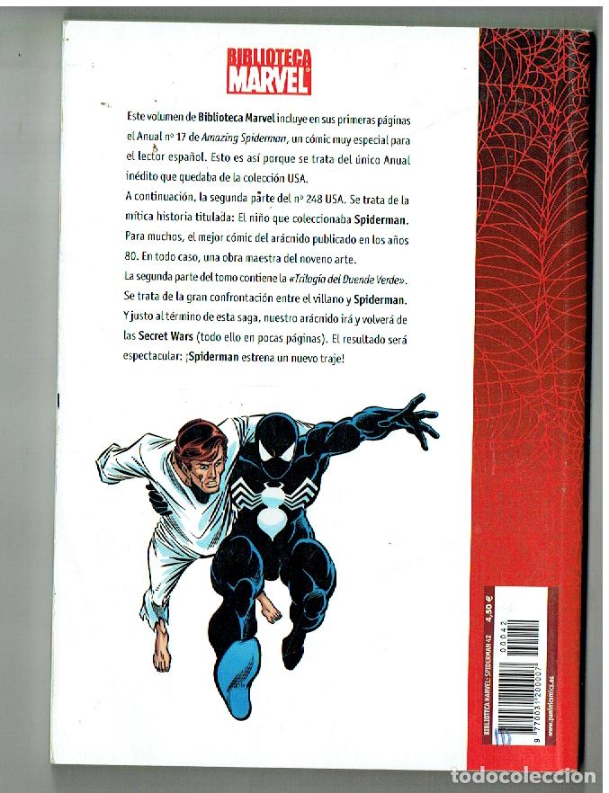 C&oacute;mics: BIBLIOTECA MARVEL. SPIDERMAN. N&ordm; 42. PANINI. (B/55.2. RUM) - Foto 2