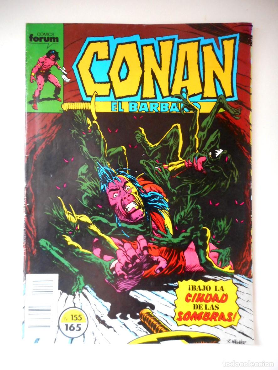 C&oacute;mics: CONAN EL B&Aacute;RBARO N&ordm;155 BAJO LA CIUDAD DE LAS SOMBRAS (FORUM-ENERO 1990) CHARLES SANTINO-VAL SEMEIKS