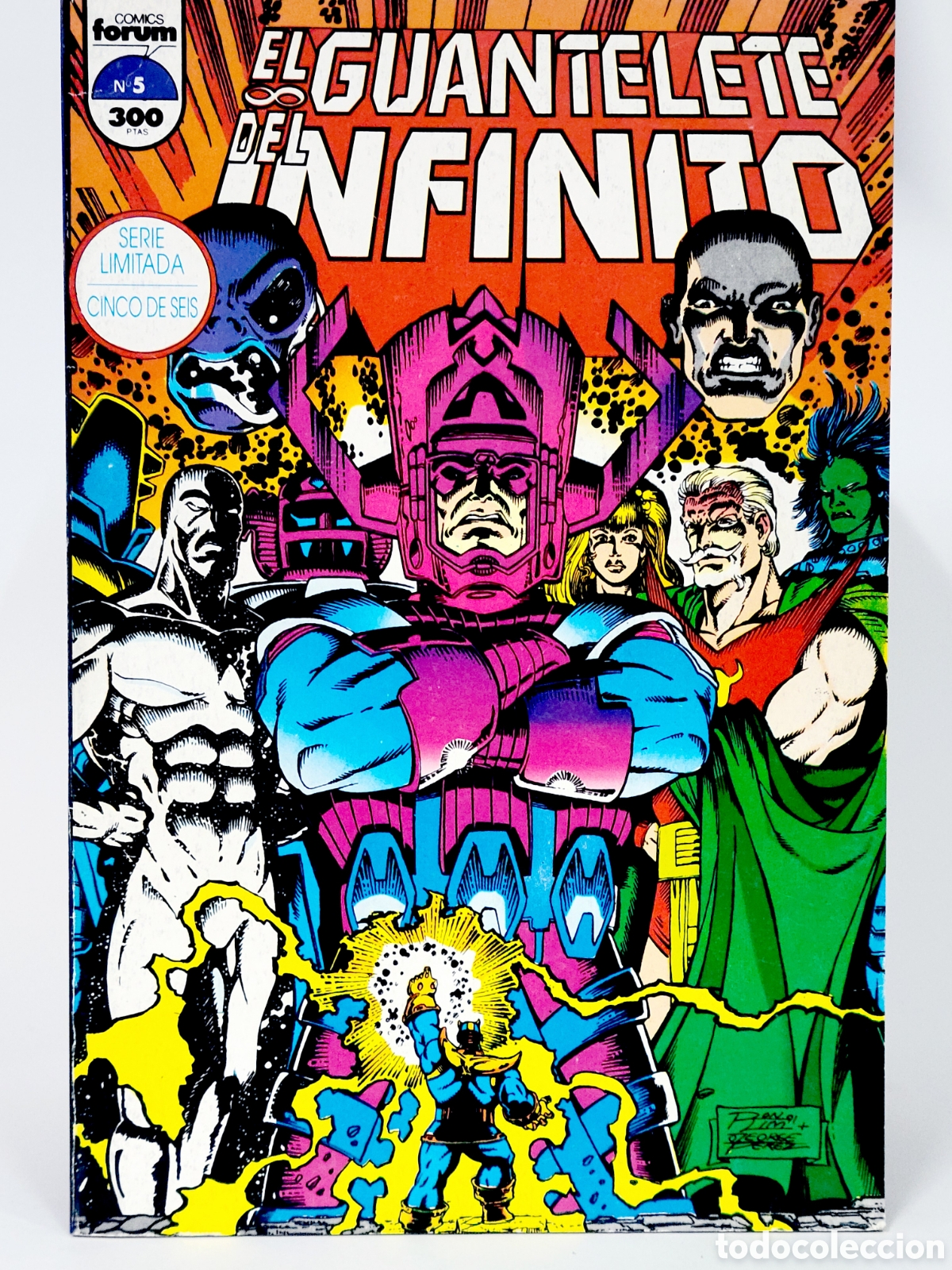 C&oacute;mics: C&Oacute;MIC EL GUANTELETE DEL INFINITO 5 FORUM MARVEL GRAPA CASI EXCELENTE ESTADO