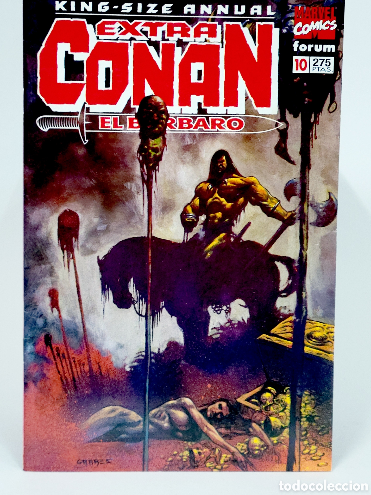 C&oacute;mics: C&Oacute;MIC EXTRA CONAN EL B&Aacute;RBARO 10 FORUM MARVEL GRAPA EXCELENTE ESTADO