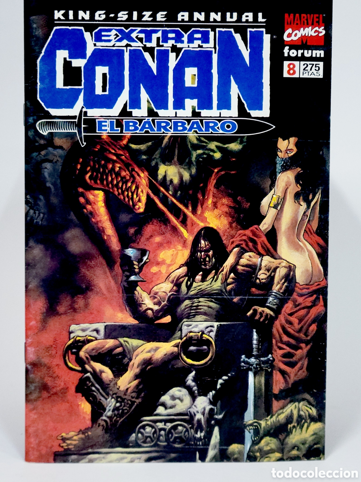 C&oacute;mics: C&Oacute;MIC EXTRA CONAN EL B&Aacute;RBARO 8 FORUM MARVEL GRAPA EXCELENTE ESTADO