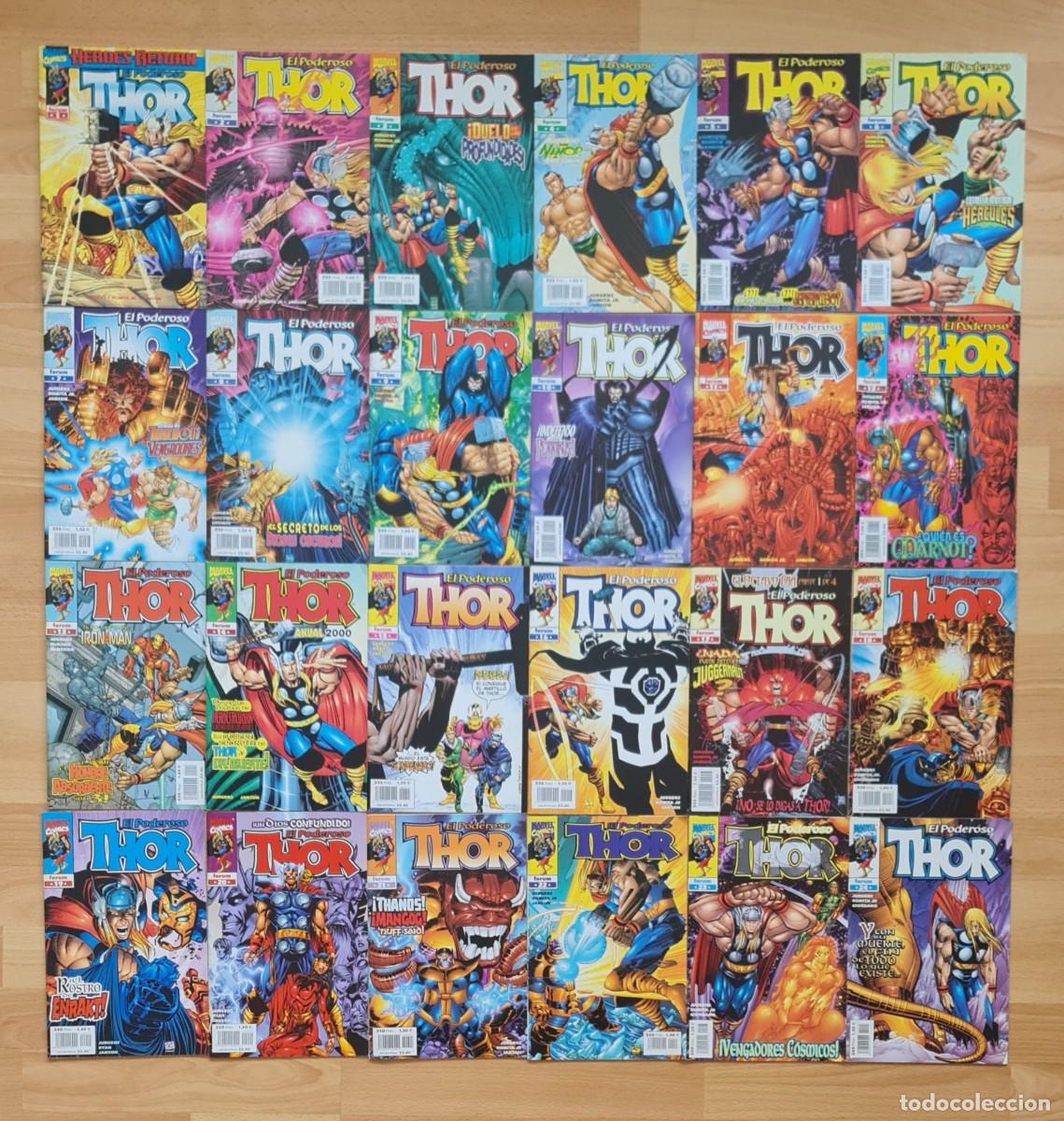 C&oacute;mics: THOR EL PODEROSO V3-V4 Colecci&oacute;n completa de 45 comics + ANUAL 2000. Comics Forum 1999.
