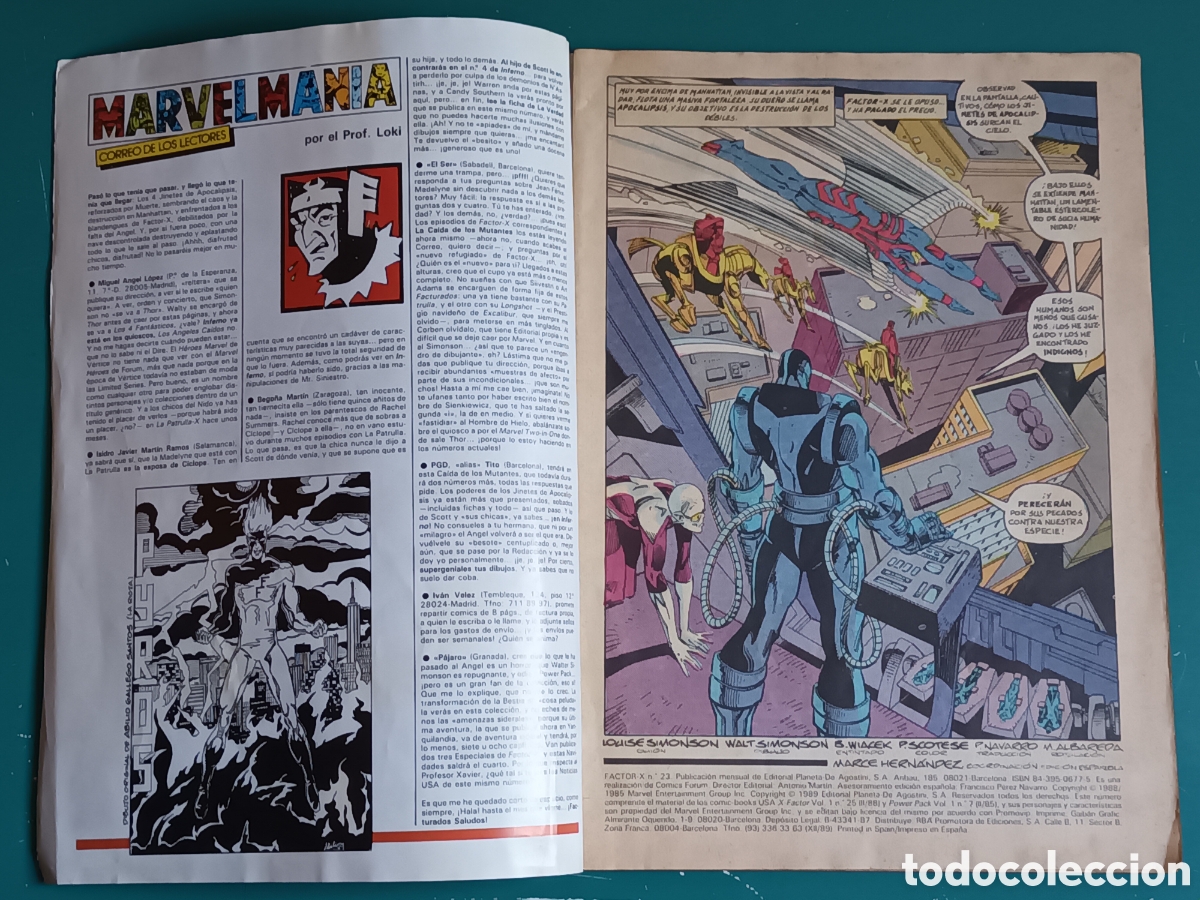 C&oacute;mics: Factor-X vol. 1 N&ordm; 23 FORUM - MARVEL 1989 - Foto 2