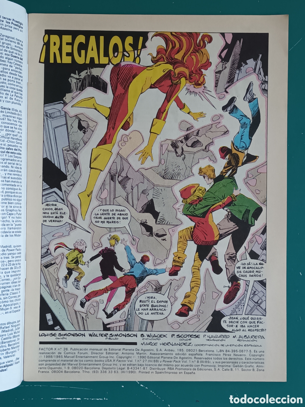C&oacute;mics: Factor-X vol. 1 N&ordm; 26 FORUM - MARVEL 1990 Fan con nata - Foto 2
