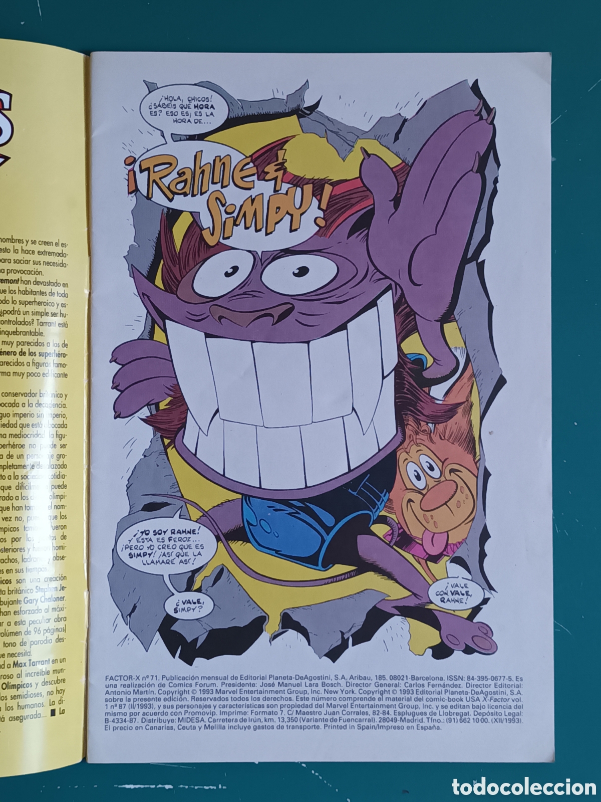C&oacute;mics: Factor-X vol. 1 N&ordm; 71 FORUM - MARVEL 1993 - Foto 3