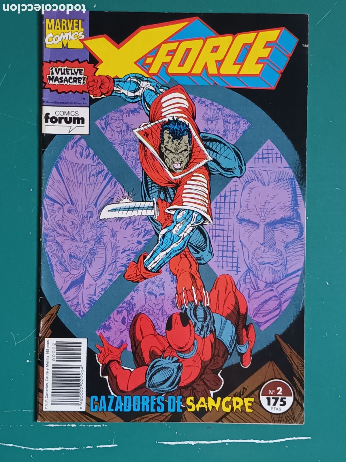 C&oacute;mics: X-Force vol 1 N 2 FORUM - MARVEL 1992 Masacre Deadpool