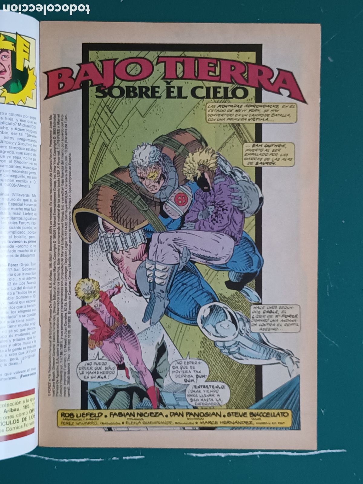 C&oacute;mics: X-Force vol. 1 N&ordm; 9 FORUM - MARVEL 1993 Motorista Fantasma Ghost Rider - Foto 2