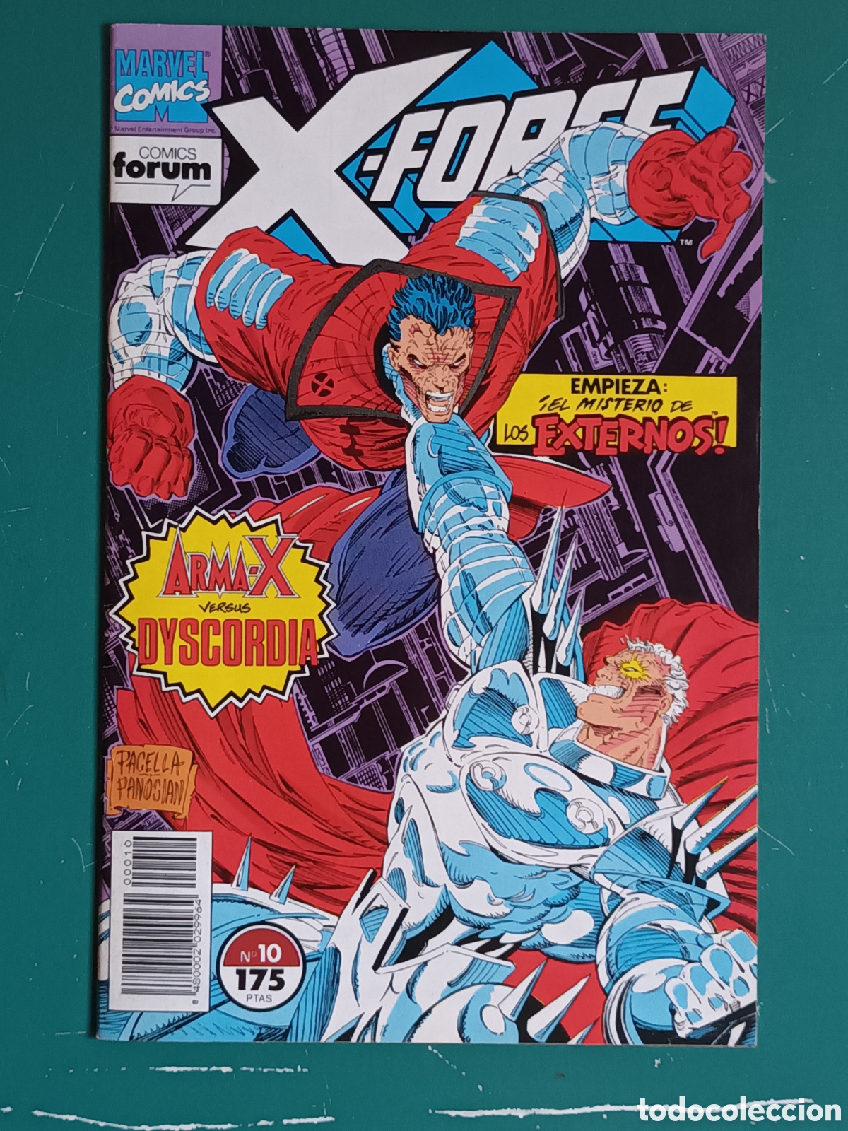 C&oacute;mics: X-Force vol. 1 N&ordm; 10 FORUM - MARVEL 1993 Motorista Fantasma Ghost Rider Masacre Deadpool