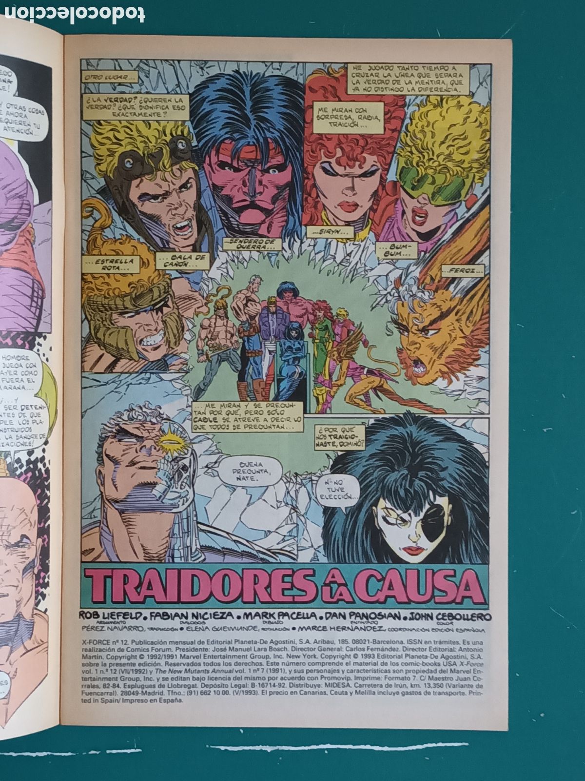 C&oacute;mics: X-Force vol. 1 N&ordm; 12 FORUM MARVEL 1993 - Foto 2