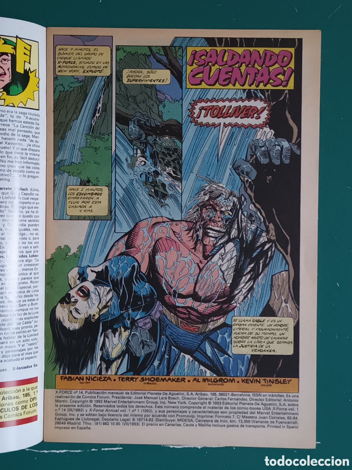 C&oacute;mics: X-Force vol. 1 N&ordm; 14 FORUM - MARVEL 1993 Masacre Deadpool - Foto 2
