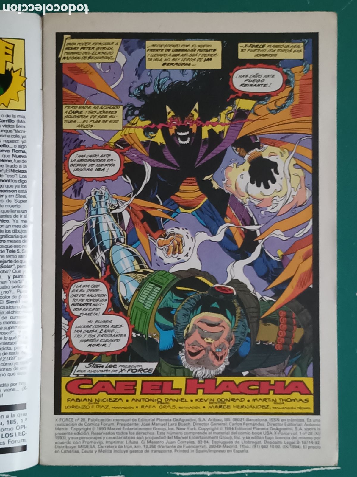 C&oacute;mics: X-Force vol. 1 N&ordm; 28 FORUM - MARVEL 1994 - Foto 2