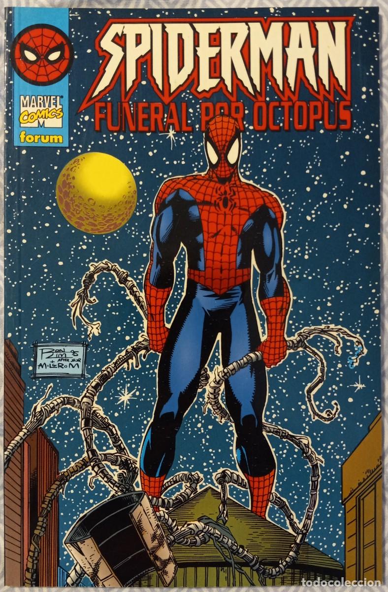 C&oacute;mics: SPIDERMAN: FUNERAL POR OCTOPUS, de TOM BREVOORT y STEWART JOHNSON (F&oacute;rum) TOMO &Uacute;NICO