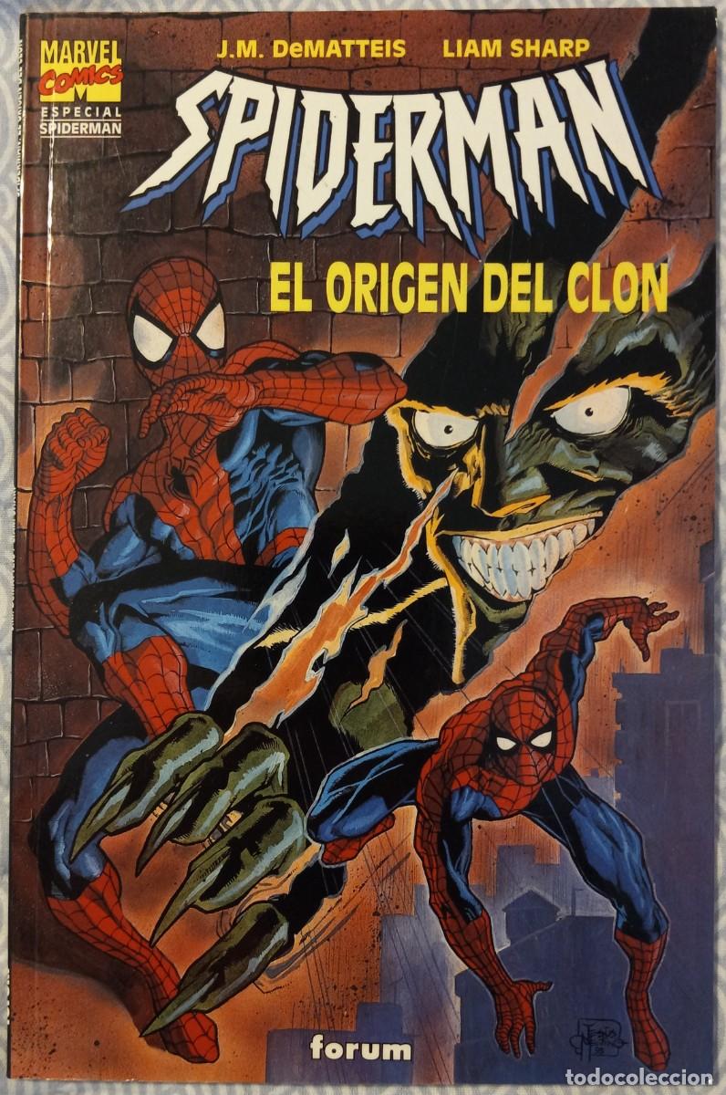 C&oacute;mics: SPIDERMAN: EL ORIGEN DEL CLON, de J.M. DeMATTEIS y LIAM SHARP (F&oacute;rum) TOMO &Uacute;NICO