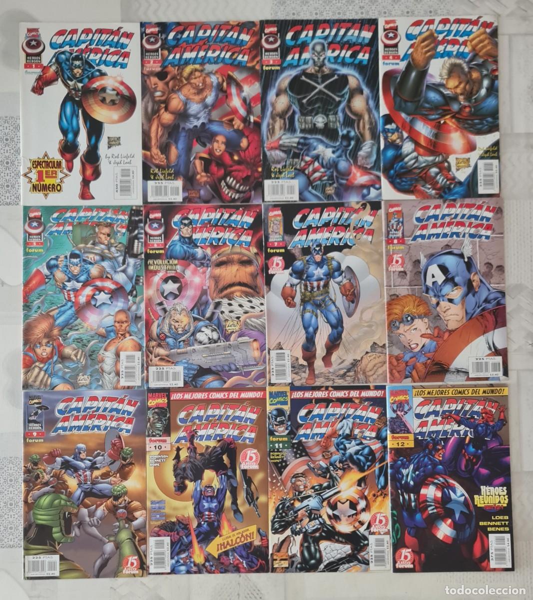 C&oacute;mics: CAPITAN AMERICA. HEROES REBORN. Coleccion completa de 12 comics. Comics Forum 1997.