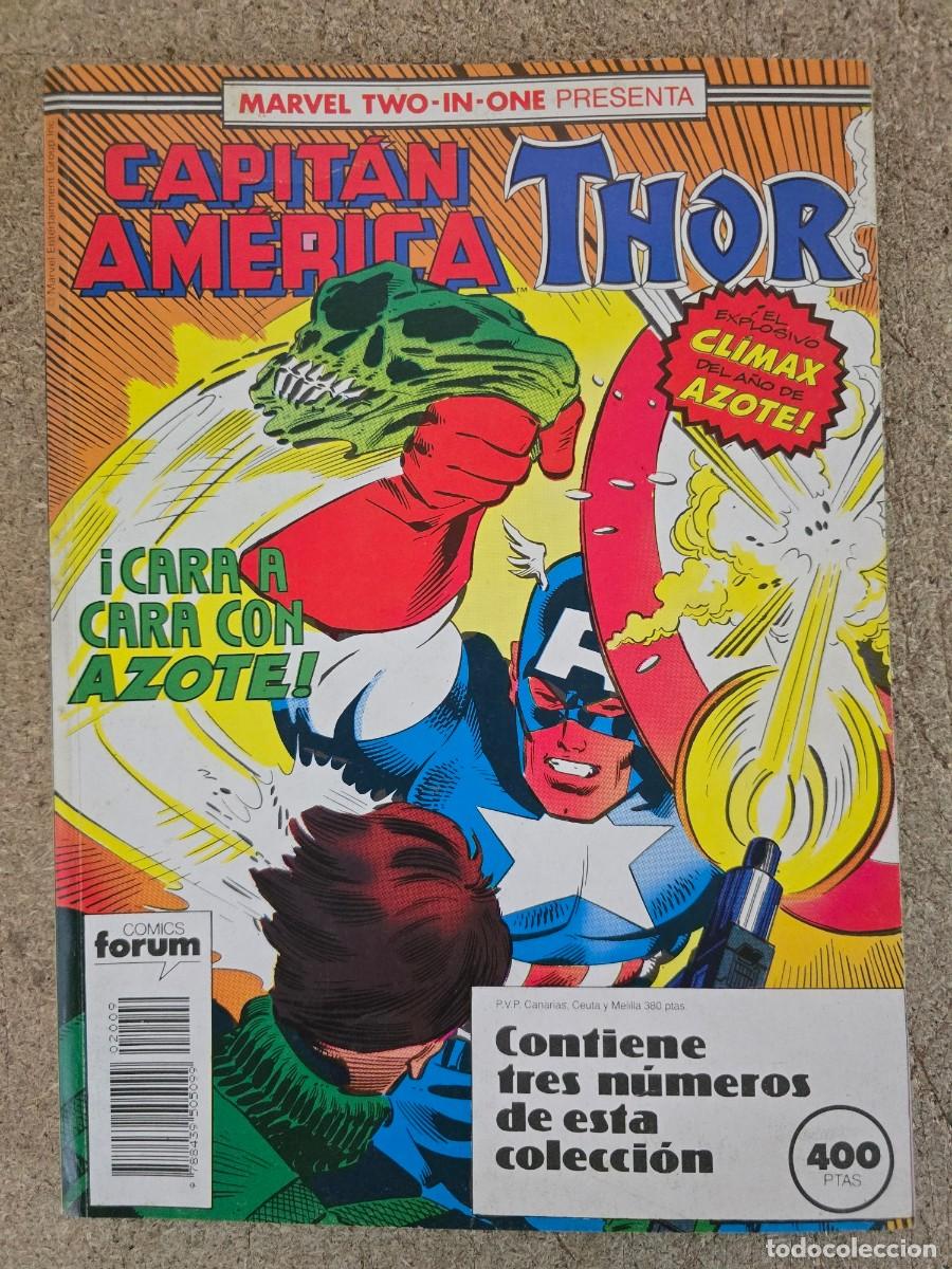 C&oacute;mics: Marvel Two In One Capitan America/Thor.Retapado.60 al 62.Marvel.Forum