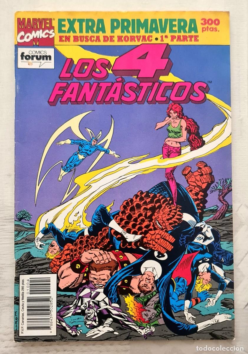 C&oacute;mics: LOS CUATRO FANTASTICOS EXTRA PRIMAVERA 92 EN BUSCA DE KORVAC. Comics Forum 1992.