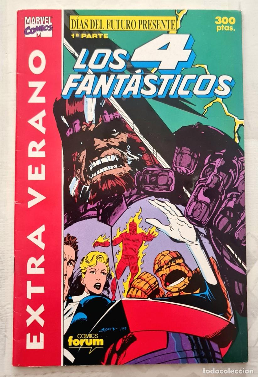 C&oacute;mics: LOS CUATRO FANTASTICOS EXTRA VERANO 91 DIAS DEL FUTURO PRESENTE. Comics Forum 1991.