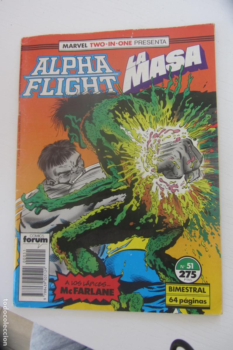 C&oacute;mics: ALPHA FLIGHT VOL. 1 N&ordm; 51 MARVEL TWO IN ONE ALPHA FLIGHT Y LA MASA - FORUM ARX190