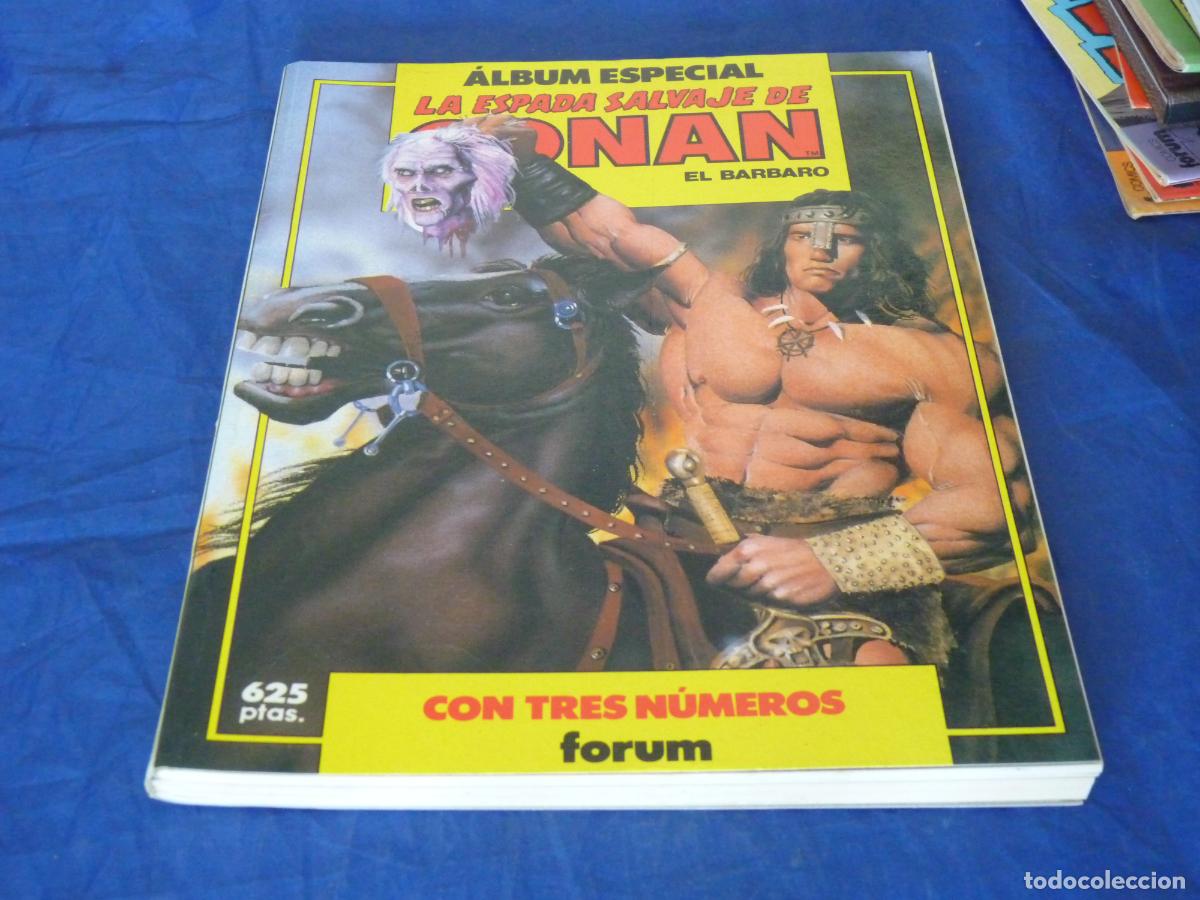 C&oacute;mics: ALB&Uacute;M ESPECIAL LA ESPADA SALVAJE DE CONAN EL BARBARO, CON TRES N&Uacute;MEROS FORUM OREFSLL