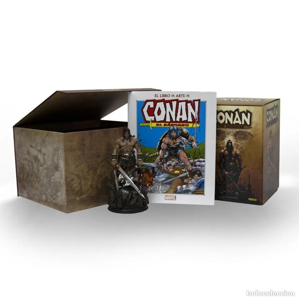 C&oacute;mics: EL LIBRO DE ARTE DE CONAN EL B&Aacute;RBARO EDICI&Oacute;N LIMITADA DE CAJA CON ESTATUA