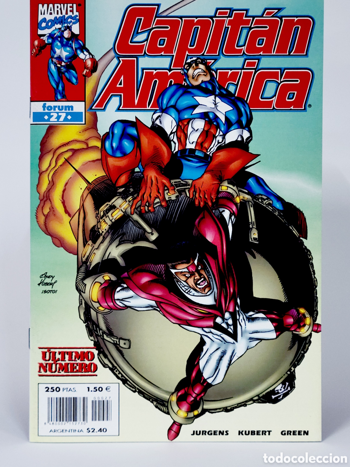 C&oacute;mics: C&Oacute;MIC CAPITAN AM&Eacute;RICA 27 VOL.4 FORUM MARVEL VOLUMEN GRAPA DE KIOSCO