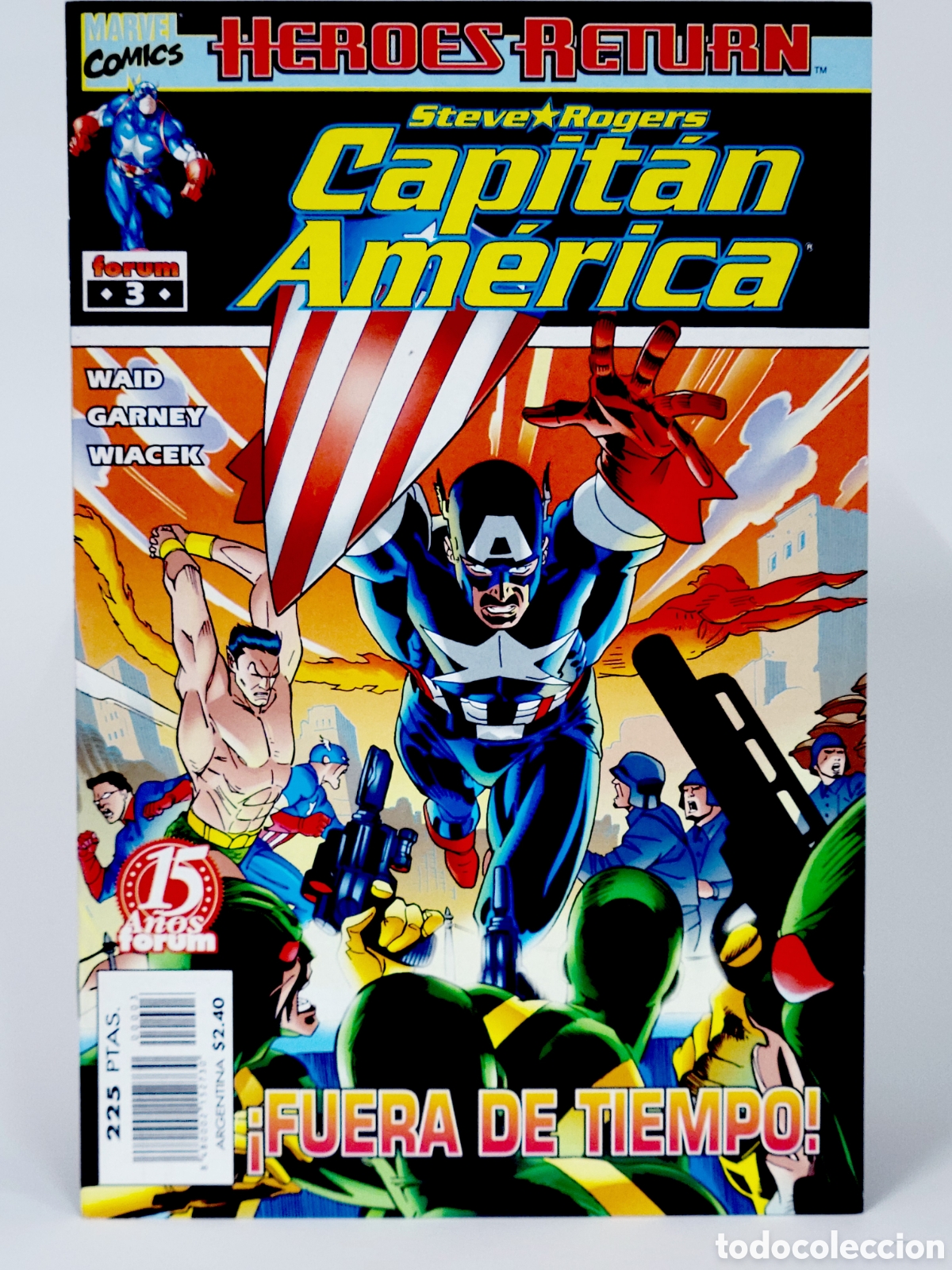 C&oacute;mics: C&Oacute;MIC CAPITAN AM&Eacute;RICA 3 HEROES RETURN STEVE ROGERS VOL.4 FORUM MARVEL VOLUMEN GRAPA DE KIOSCO