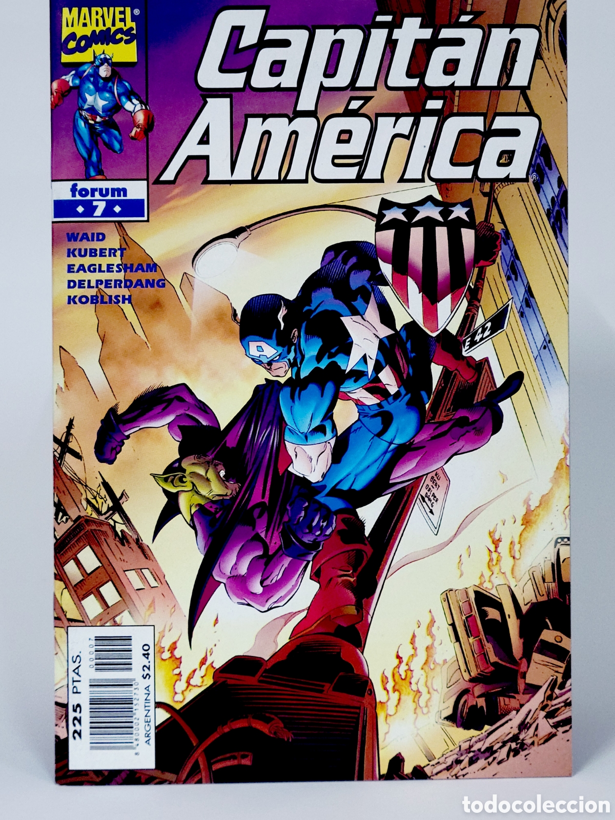 C&oacute;mics: C&Oacute;MIC CAPITAN AM&Eacute;RICA 7 VOL.4 FORUM MARVEL VOLUMEN GRAPA DE KIOSCO