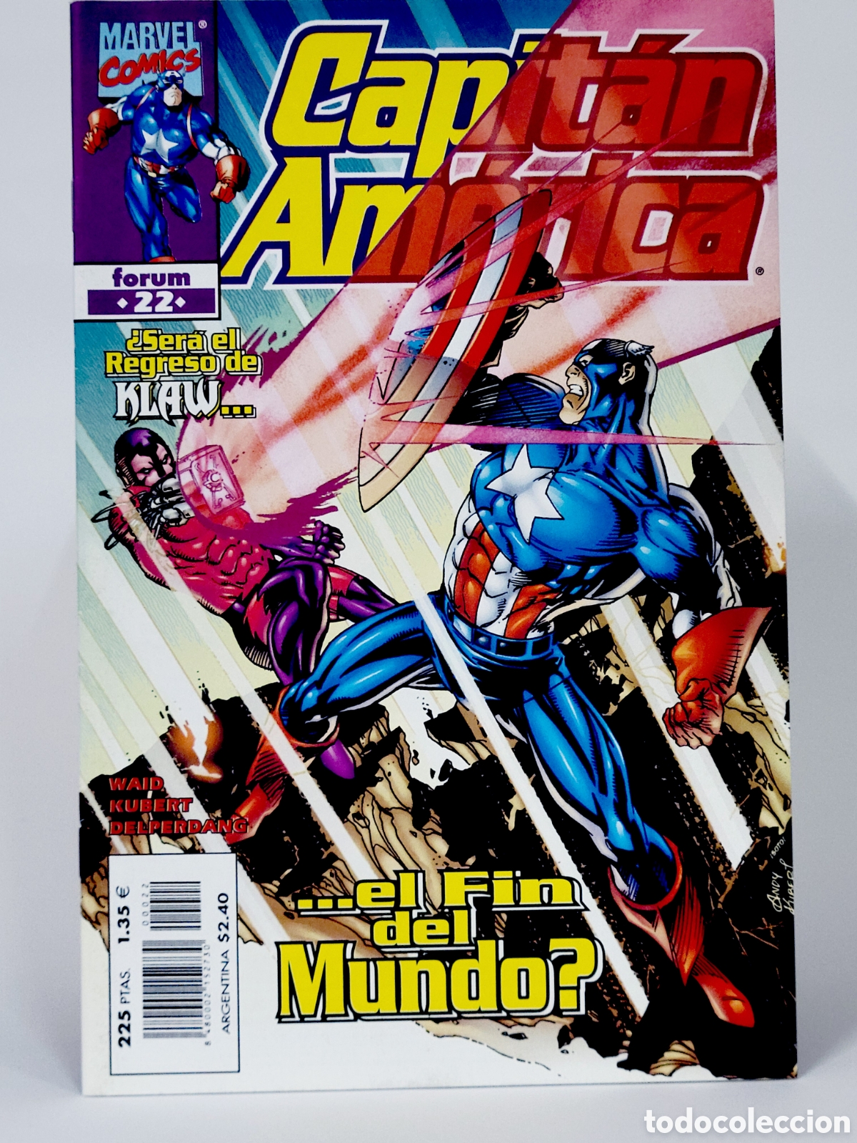 C&oacute;mics: C&Oacute;MIC CAPITAN AM&Eacute;RICA 22 VOL.4 FORUM MARVEL VOLUMEN GRAPA DE KIOSCO
